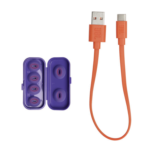 JBL Tune Flex Ghost Edition - Purple Ghost - True wireless Noise Cancelling earbuds - Detailshot 4 image number null